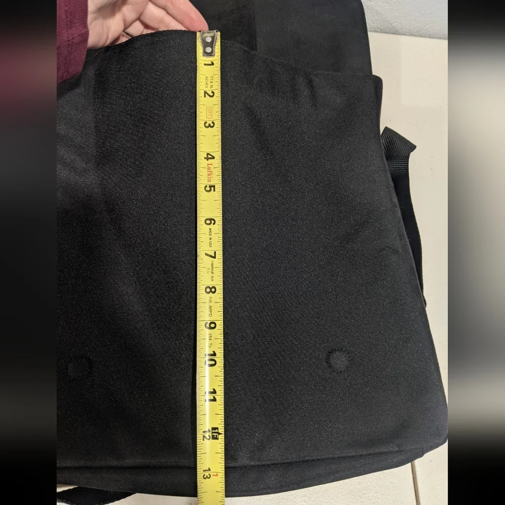 Vintage Rare Black Laptop Messenger Shoulder Bag Crossbody Book Bag Gift Fashion